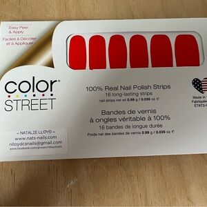 Color Street Nail Polish Strips in the color “High Voltage”